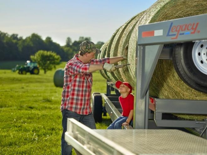 Hay trailer by Legacy MFG